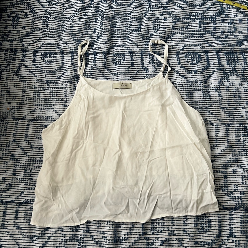 Na Nin White Modal Top